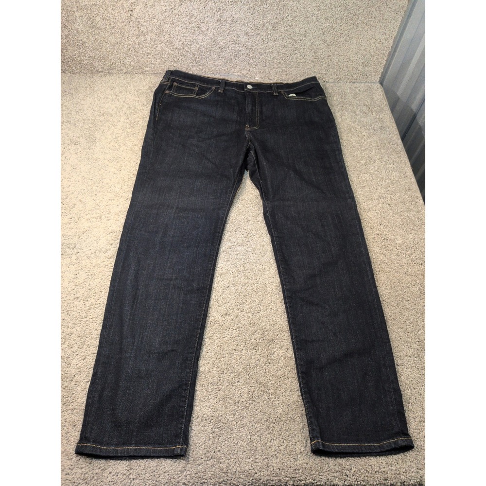 Lucky Brand Mens Athletic Taper Dark Indigo Hula Wash Jeans 42x34 7Y12628